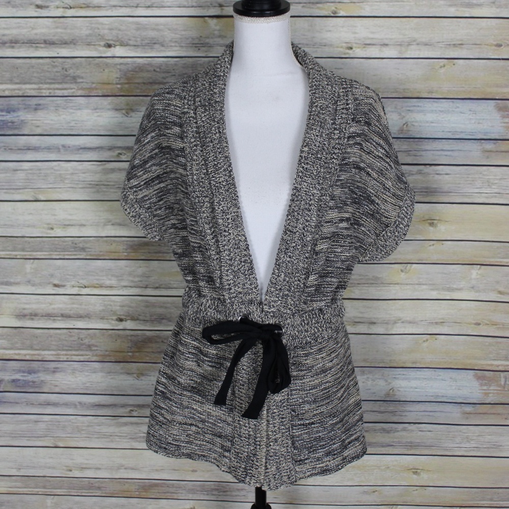 Classiques Entier Tie Front Cardigan Cotton Linen